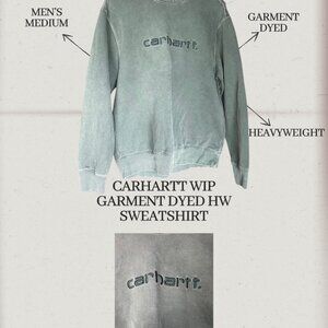 TAKE 50% OFF | Carhartt WIP Garment Dyed Crewneck - Emerald Green